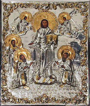  #A34 Christ Receiving Three Bishops