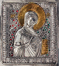 #A1J The Bogolyubsky Virgin - With Crystals