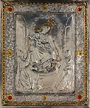 #A42J The Blessed Virgin of Rosary Pompeii/Naples - with Crystals
