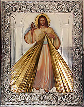 #A75P Jesus, the Divine Mercy - Entire Body (Face, Hair, Hands, Feet, and Robe) is Painted