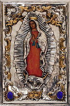 #A80P Our Lady of Guadalupe - Entire Body (Face, Hands, and Gown) is Painted